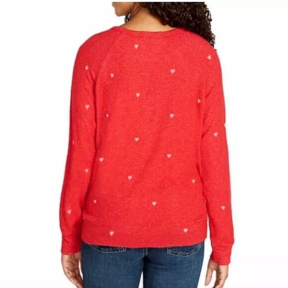 Buffalo Red Heart pattern soft Sweater size M - Picture 10 of 10